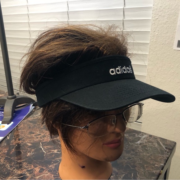 Adidas Women's Fit Aeroready Visor Black One Size Fits All - Picture 10 of 11